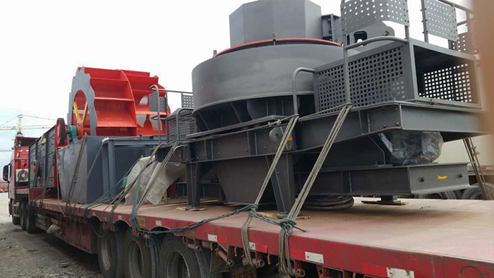 时产80-150吨玄武岩制砂生产线发往广西柳州